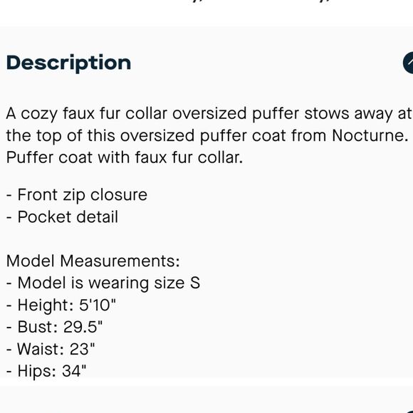 Nocturne Oversized Puffer Jacket Coat Faux Fur Collar Ombre Lined Women Large - Picture 13 of 16